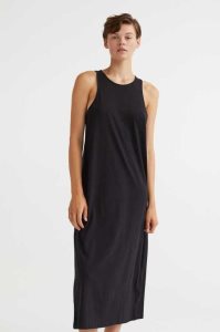 H&M Ärmellose Jersey Kleider Damen Hellgrau | KEW-346829
